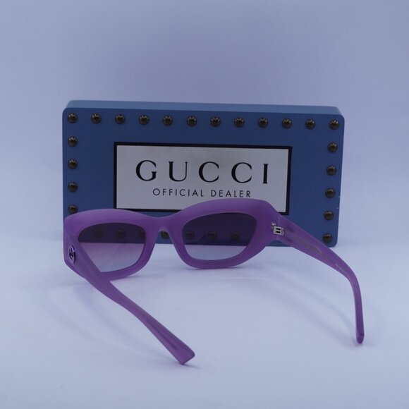 Gucci GG1784S 004 Cat Eye Sunglasses - Matte Milky Lilac/Violet main image 4